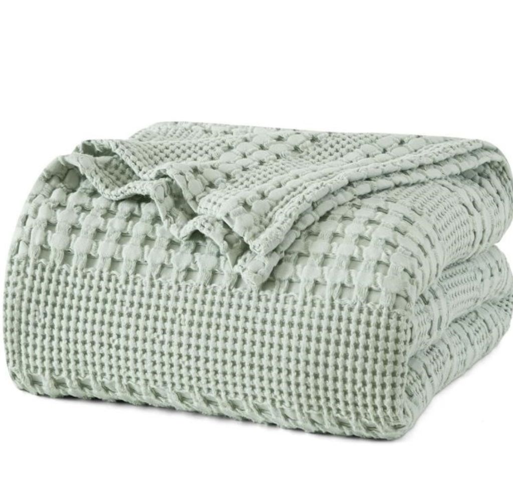 PHF Soft Waffle Weave Blanket King Size 104''x90''