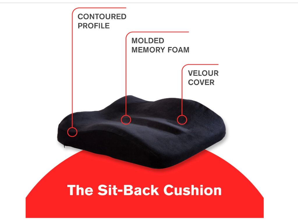 Sit-Back Cushion dual purpose- new in box