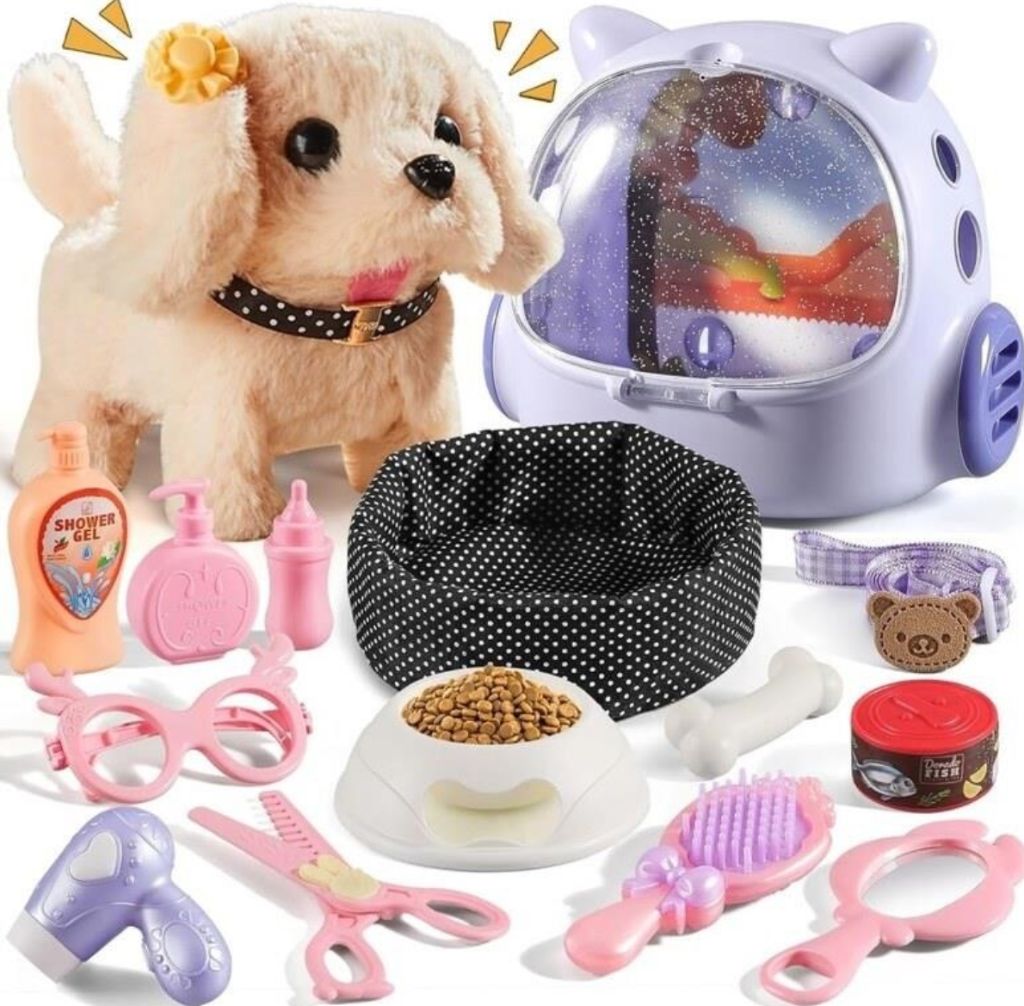 Vanvimen 16 Pcs Robot Dog Toys for Girls, Toys-new