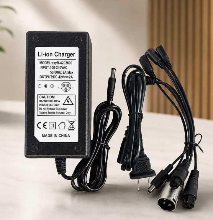4202000 5-Plug 42V 2A Li-ion Charger