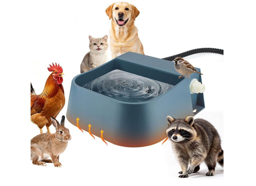 Automatic Heated Water Bowl for Dogs Cats-new
