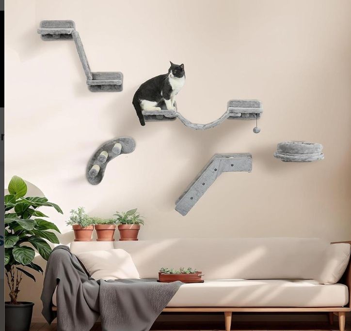 Cat Wall Shelves 5 in 1 Set, Cat Climbing-new