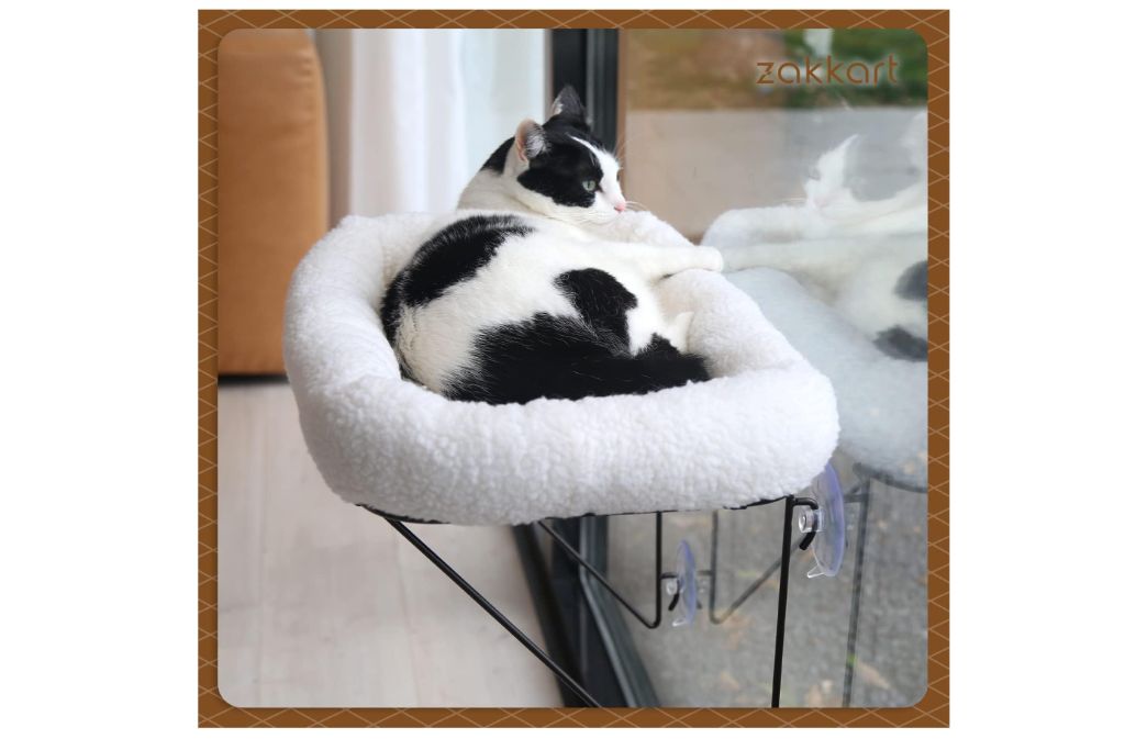 Cat Window Perch - Metal Bed (White)-new in box