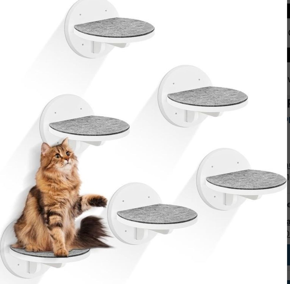 Cat wooden Wall Shelves Furniture Set of 6-new in box