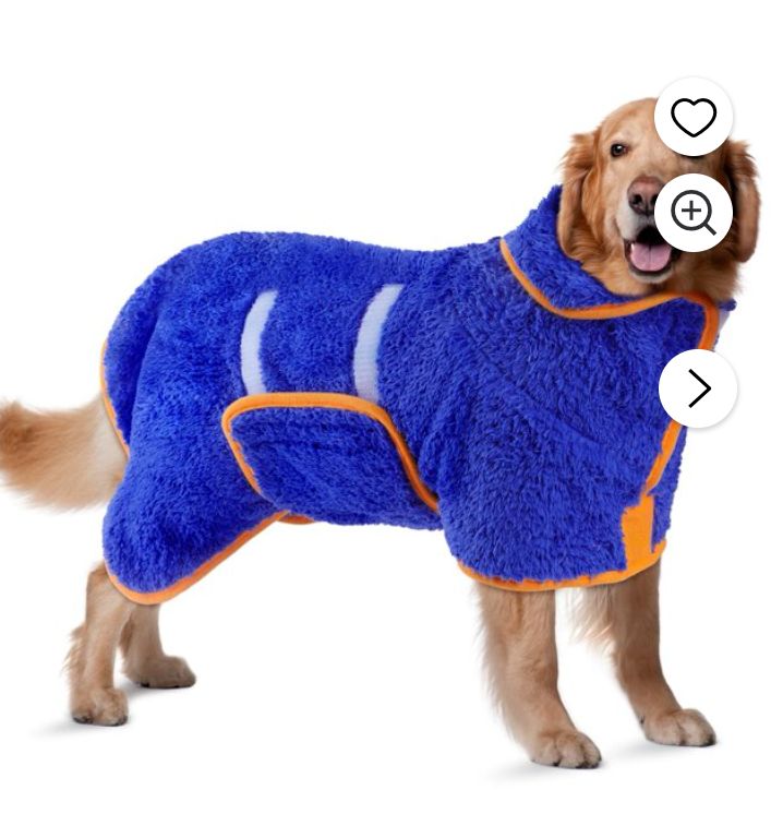 Dog Bathrobe, Super Absorbent for Large dog-new