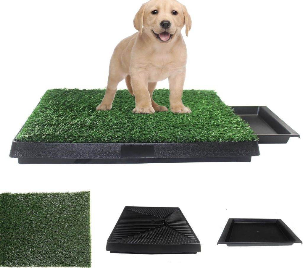 Dog Grass Pad with Tray, Artificial Turf-new