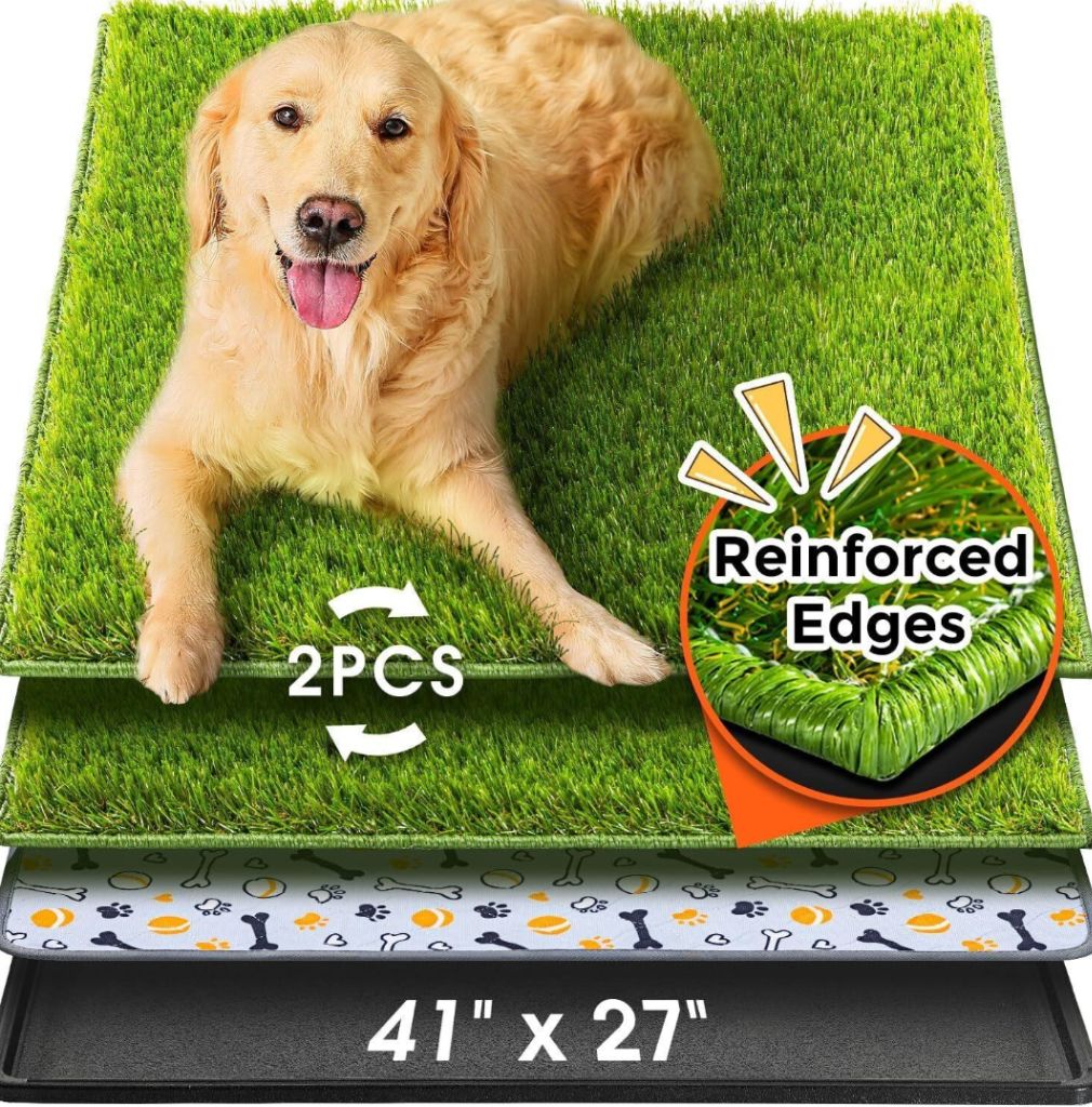 Dog Grass Pad with Tray Large 41"x27"-new