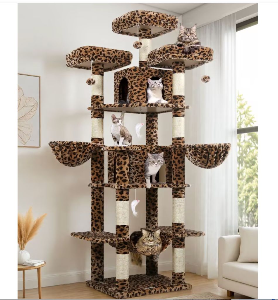 Globlazer Big Cat Tower for Indoor Cats, 80inch-new in box