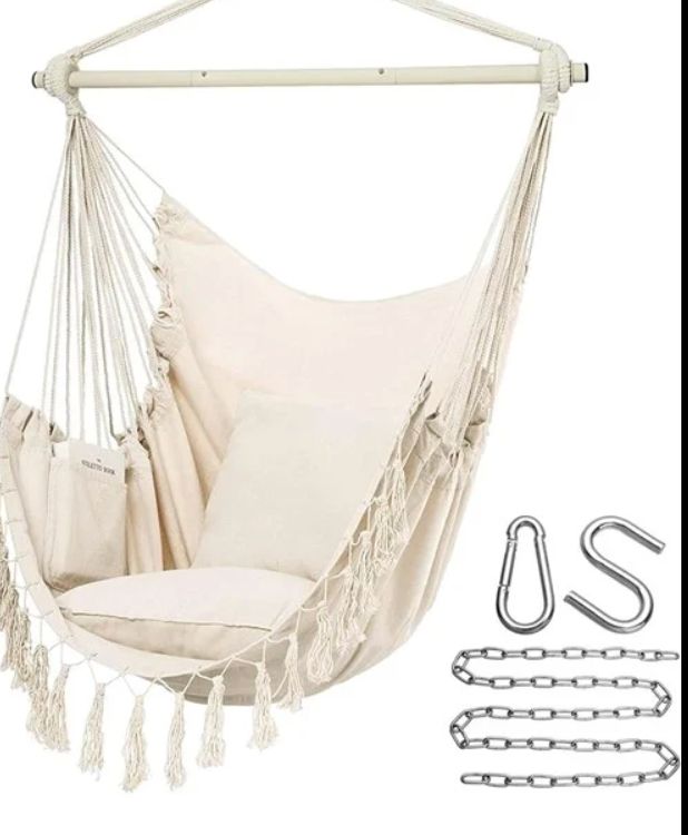 Hammock Chair Macrame Beige