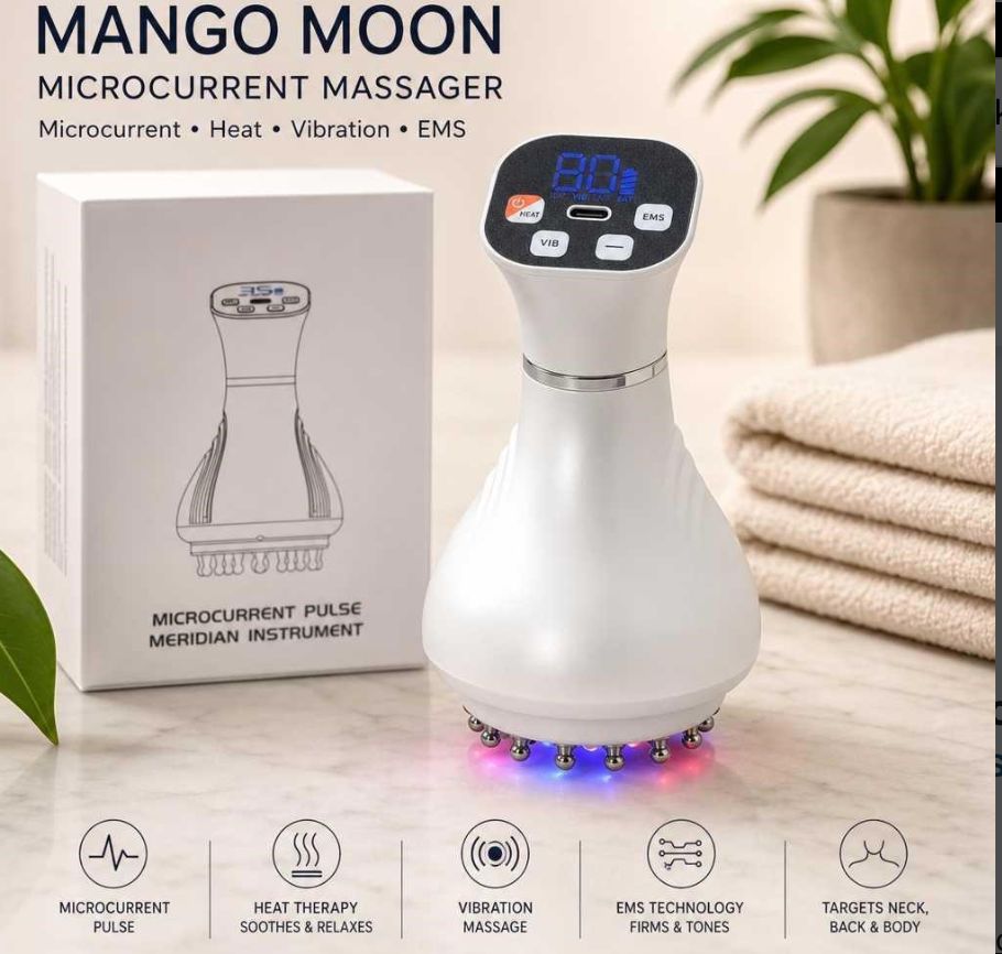 Mango Moon Microcurrent Massager, White
