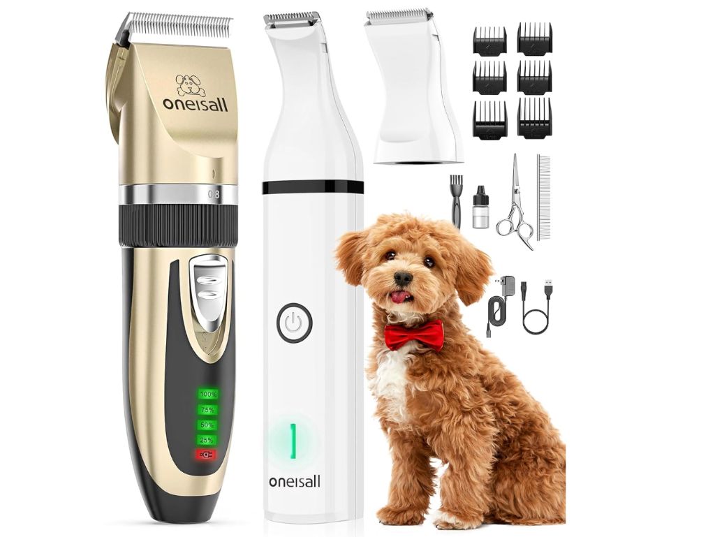 oneisall Dog Clippers and Paw Trimmer Kit for Small Large Dogs Cats-new in box
