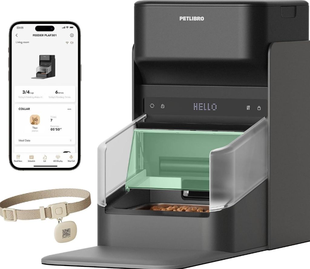 PETLIBRO RFID Cat Feeder with App, 3L, Wi Fi-new