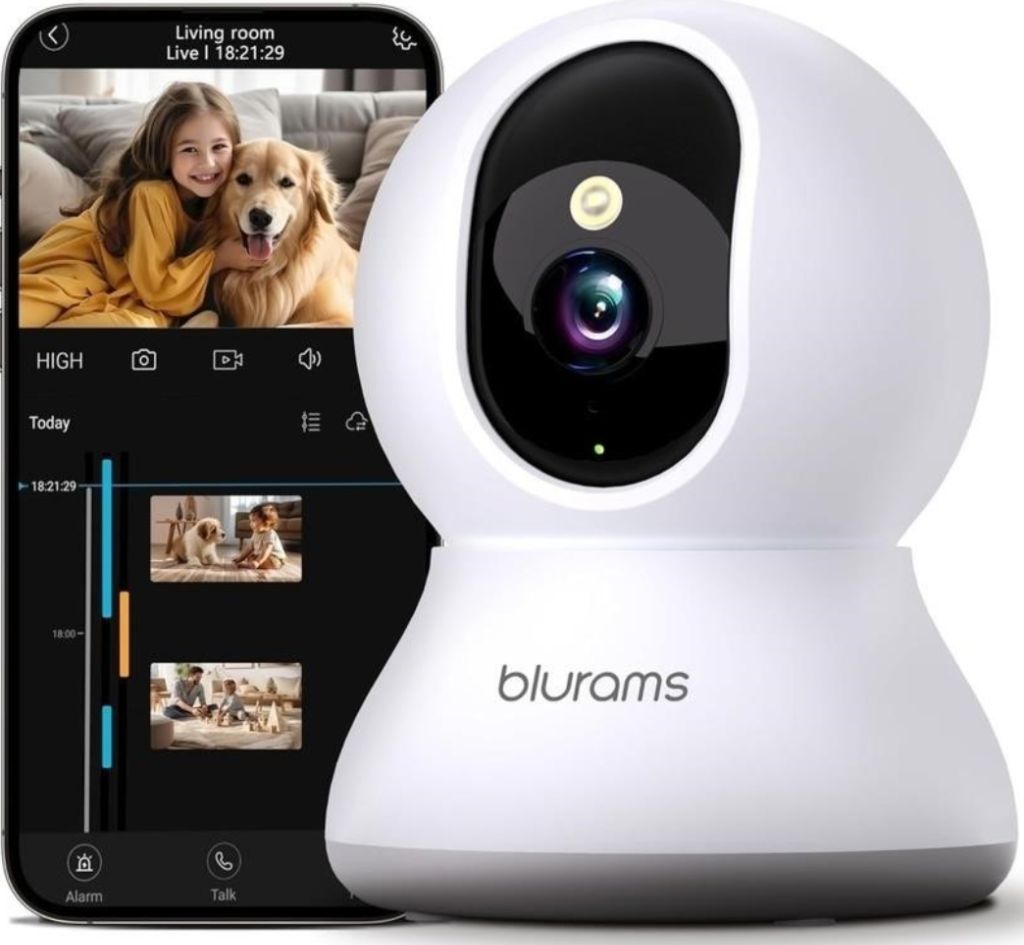 Security Camera 2K, blurams Baby Monitor Dog Camera-new