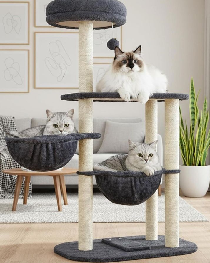 Cat Tree Tower with Lots of Scratching Posts - 42 Inch- new in box