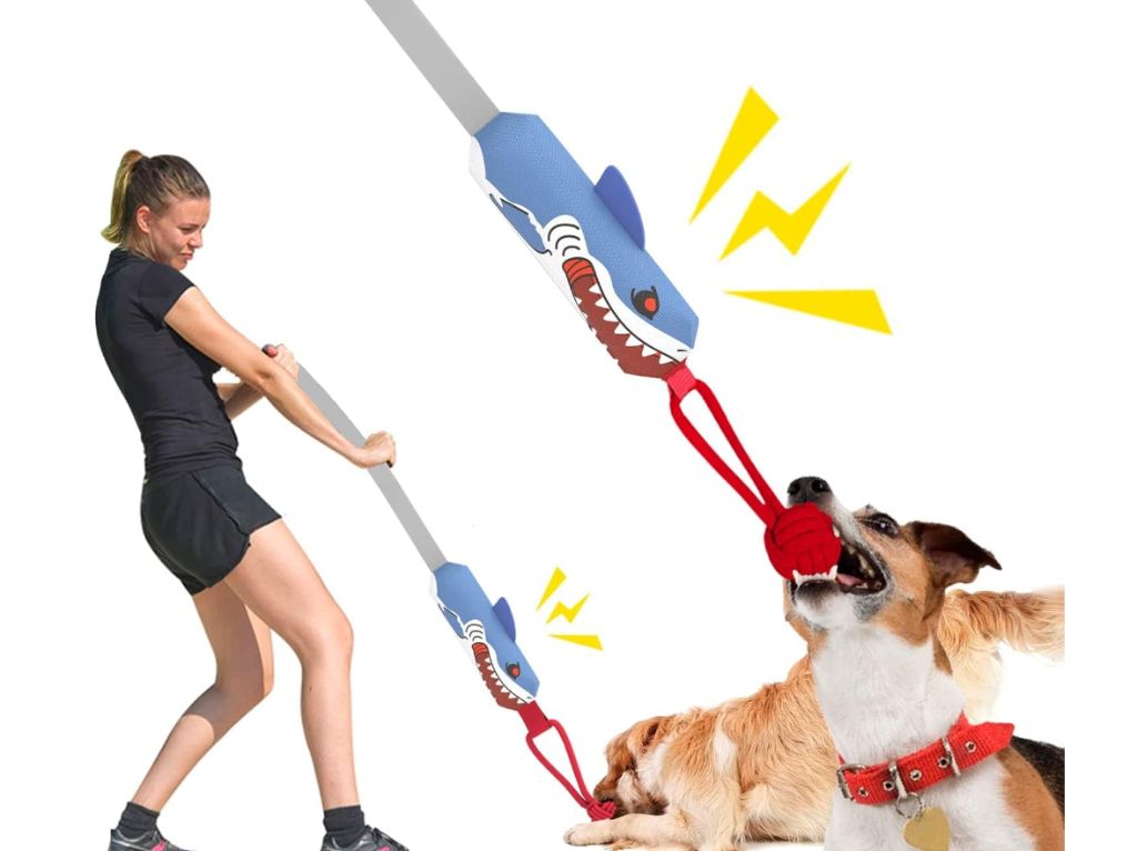Squeaky Dog Tug Toys-new in box
