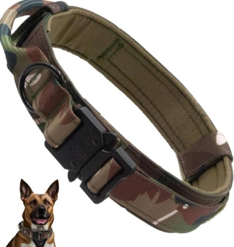 Tactical Dog Collar with Handle large-new