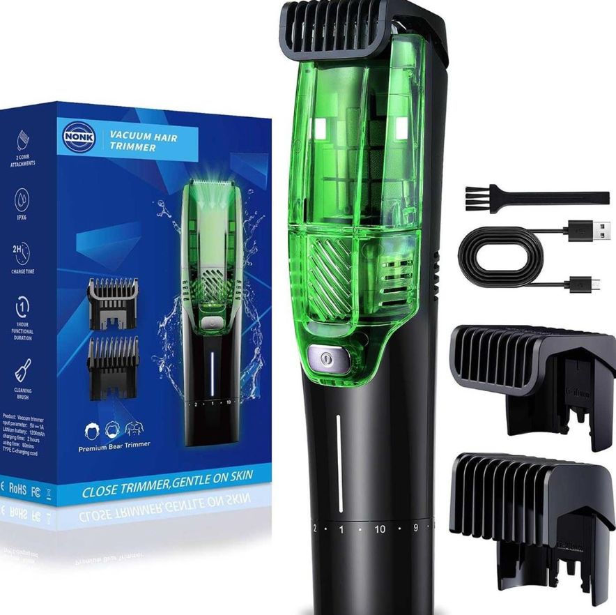 Vacuum Beard Trimmer, Hair Clippers-new in box