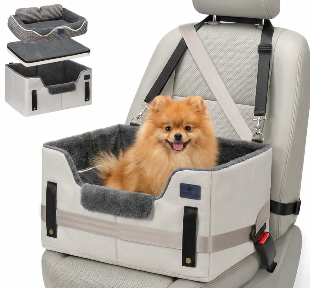 Veehoo 2-in-1 Dog Car Seat console and Indoor Dog Bed-new in box