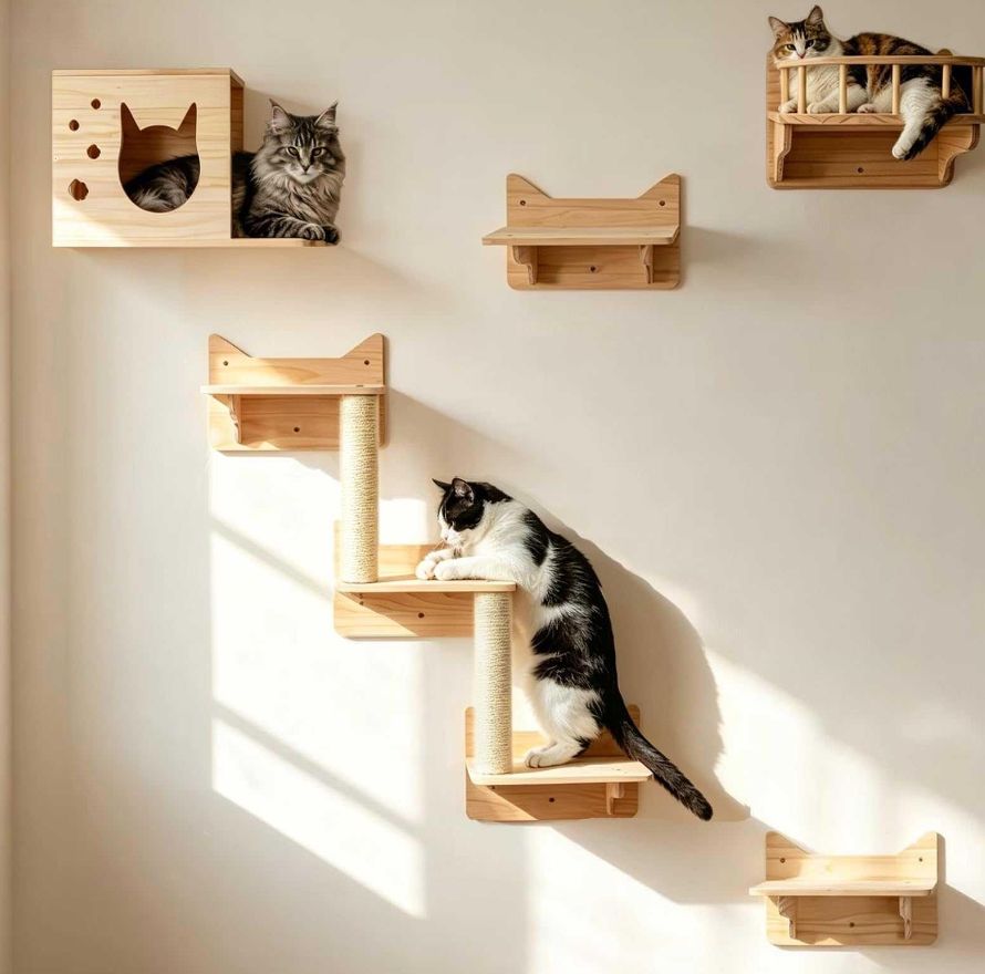 WallMounted Cat Climbing Frame
