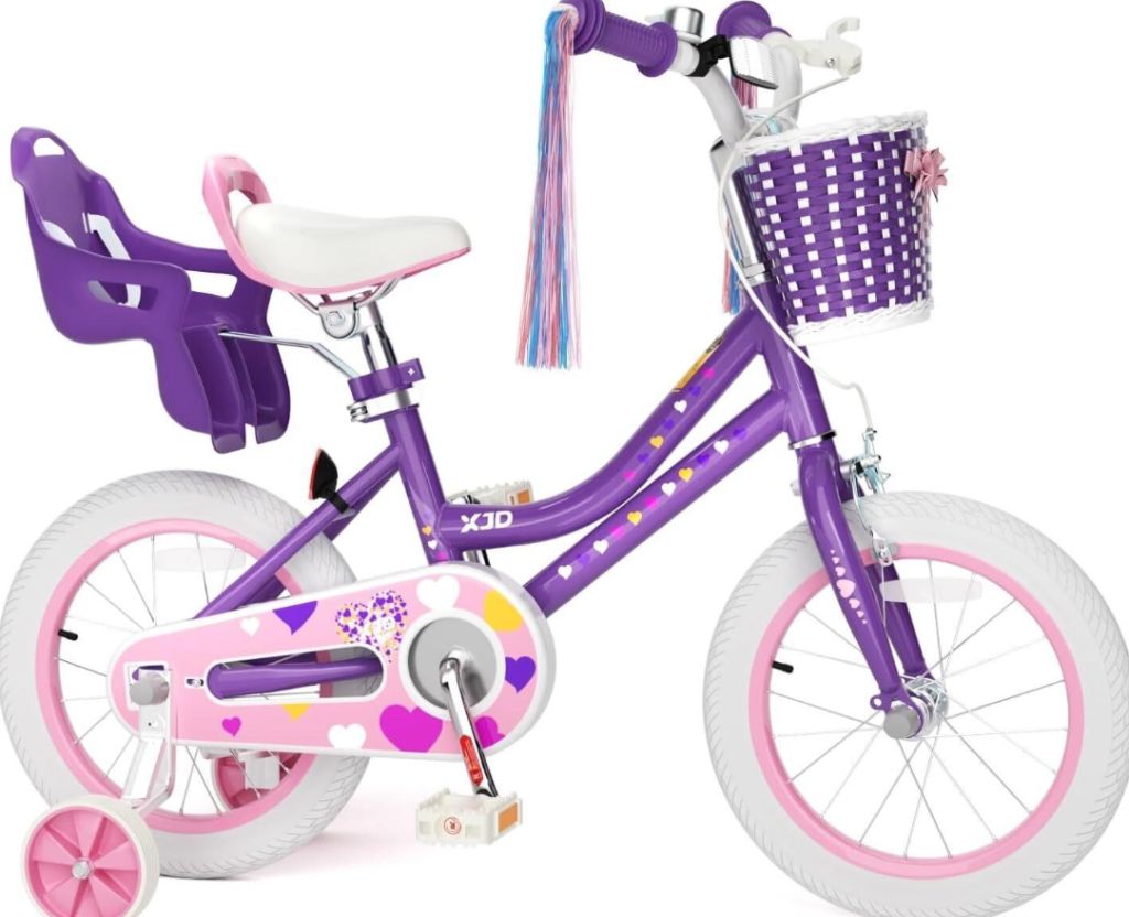 XJD Girls Bike for Toddlers 3-9, 12-16 Inch-like new